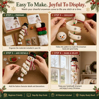 SnowCraft – Complete Crochet Snowman DIY Kit