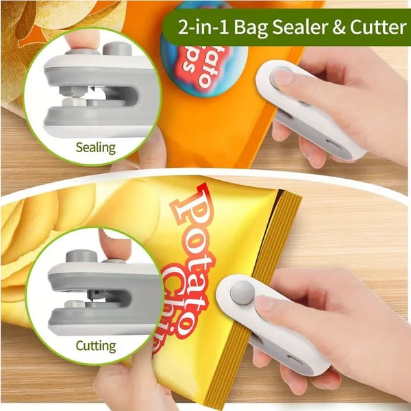 SealMate – Mini Bag Sealer with Cutter & Magnet