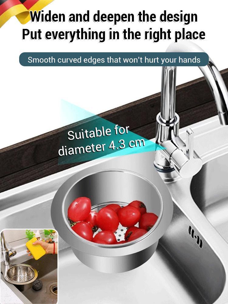 AquaSwan – Elegant Sink Drain Organizer