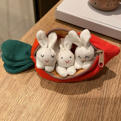 BunnyPeek – Hide & Seek Carrot Pouch