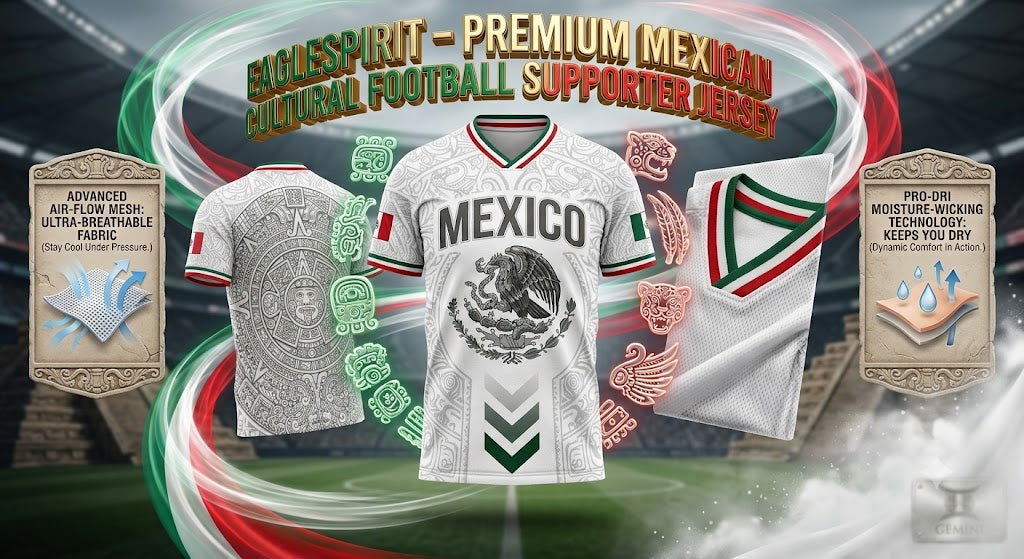 EagleSpirit – Premium Mexican Cultural Football Supporter Jersey