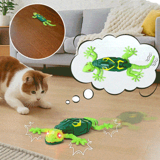Electric Lizard Toy with LED Glowing Eyes