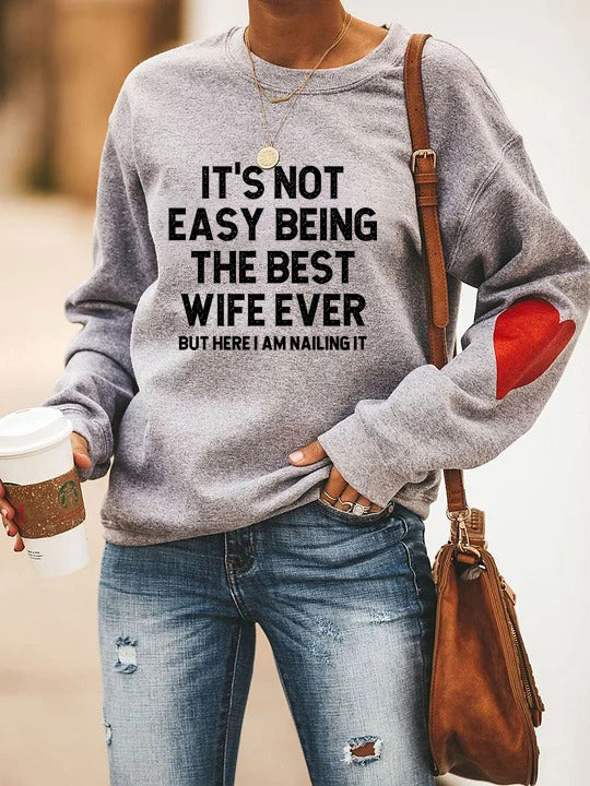 WifeGoals – “Best Wife Ever” Statement Sweatshirt