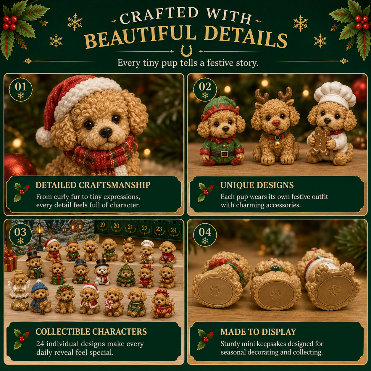 MerryPup – Festive Teddy Dog Advent Calendar