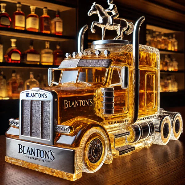 Semi Truck Whiskey Bottle