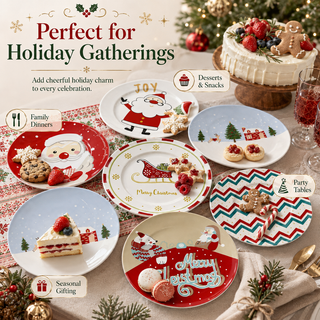 MerryTable – Festive Christmas Plate Collection