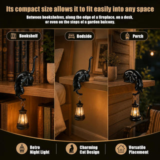 WhiskerGlow – Warm LED Cat Shelf Night Light