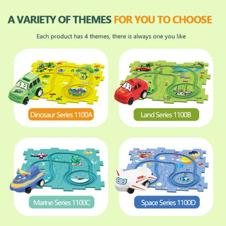 TurboTrail - DIY Educational Track Car Set for Kids