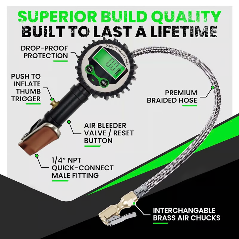 TireCheck – Smart Digital Pressure Gauge