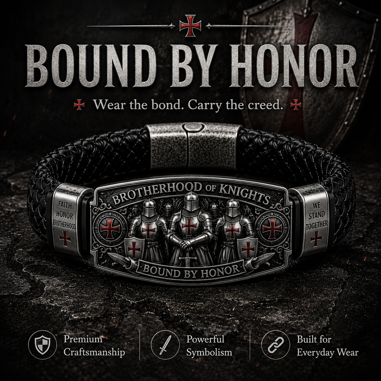 HonorForge – Premium Brotherhood Honor Chain Bracelet