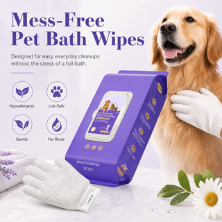 PawFresh – Deodorizing Glove Wipes for Dogs & Cats