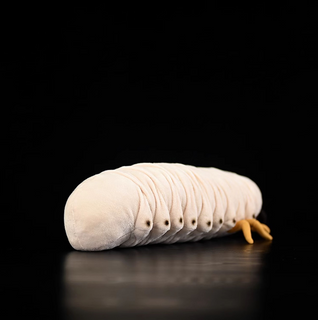 PlushGrub – Soft Stuffed White Larva Toy