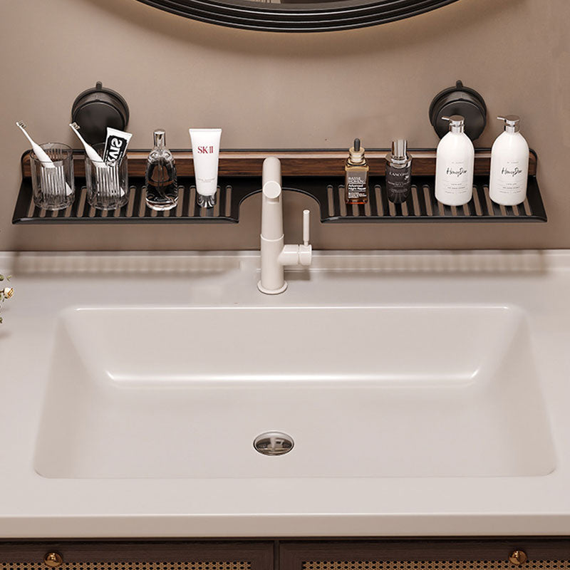 WalnutFlow - No‑Drill Faucet Organizer Rack