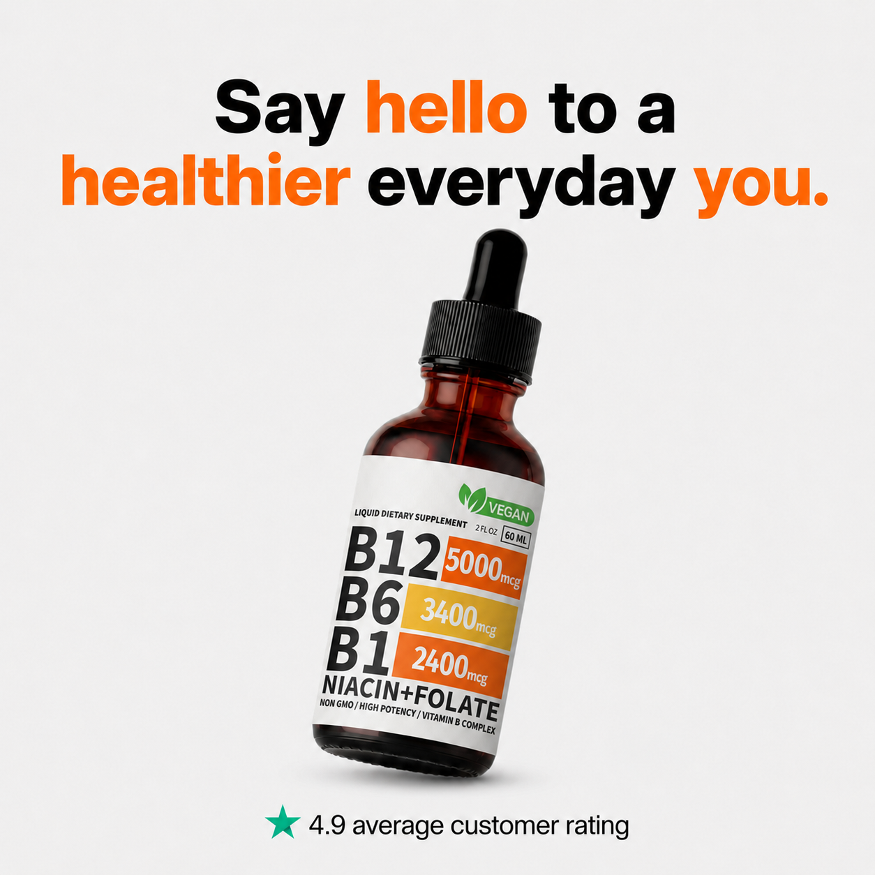 VitaCore – 5-in-1 Daily B-Complex Liquid Drops