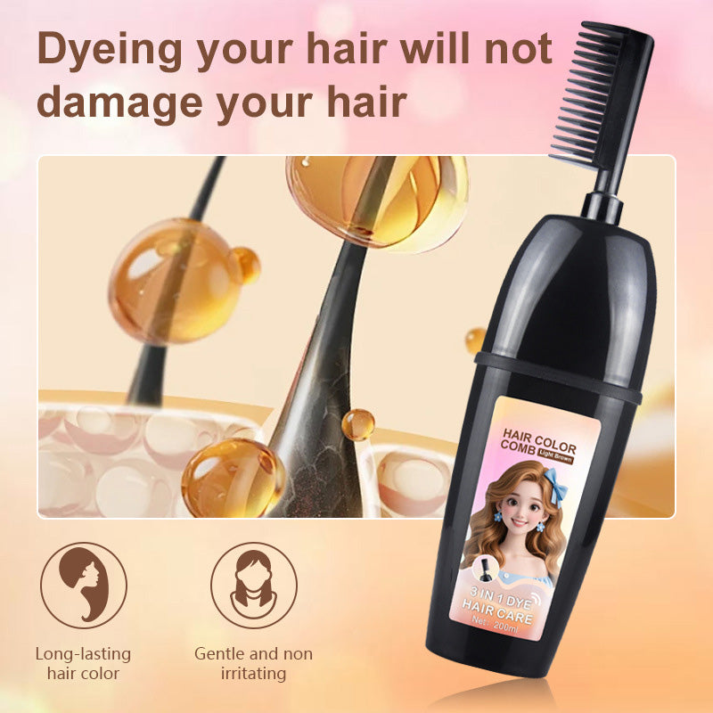 HerbaComb – 3-in-1 Herbal Hair Coloring Comb