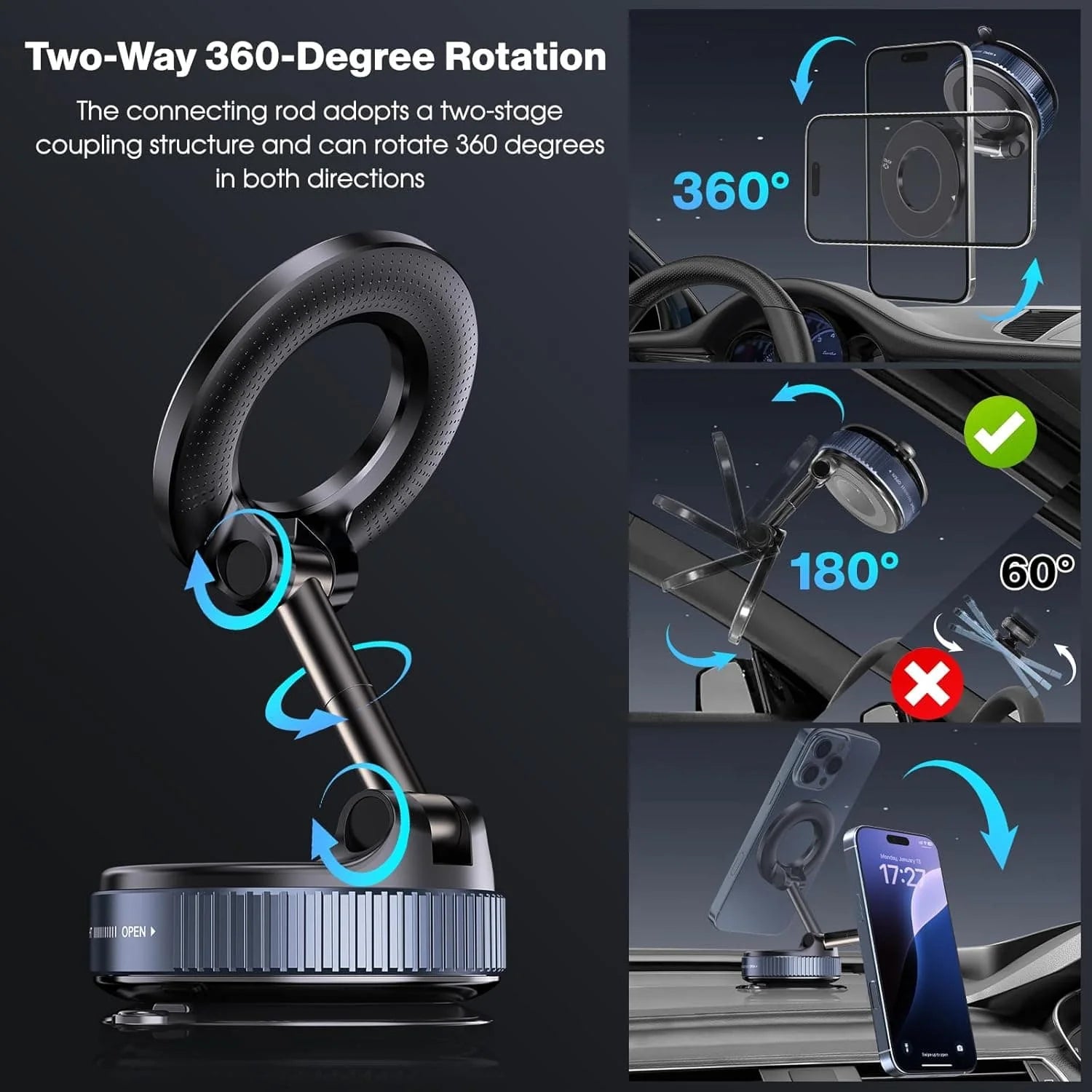 FlexiMag – 360° Magnetic Phone Mount