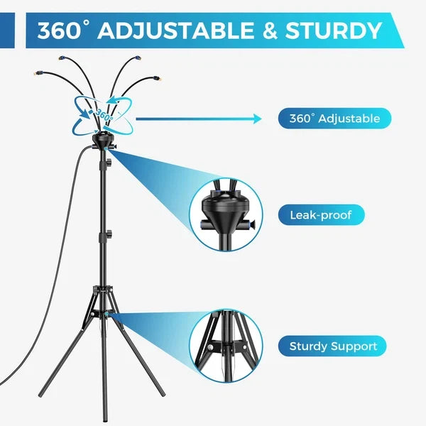 MistBreeze – Multi-Head Garden Misting Tower