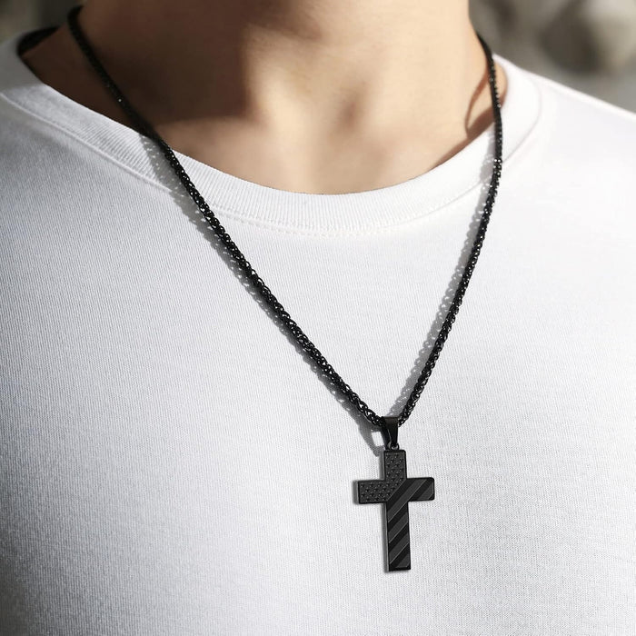 HonorGuard - Patriotic Cross Chain Pendant