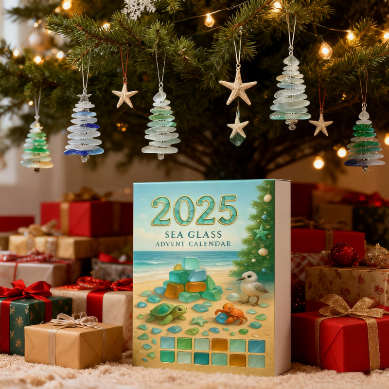 SeaGlass Eve – 24 Days of Acrylic 2D Christmas Calendar