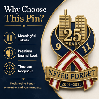 HonorMark – 9/11 Never Forget Commemorative Memorial Pin