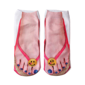 Super Comfy Manicure Print Socks marnetic