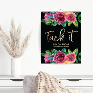 2024 Calendar For Tired-Ass Women Metic