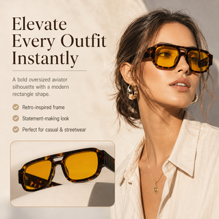 AeroLux – Oversized Aviator Sunglasses