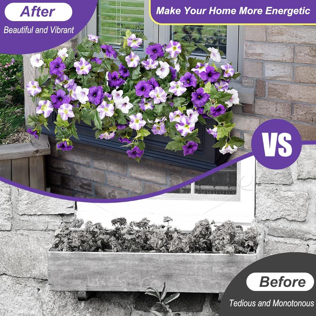 BloomCharm – UV-Resistant Artificial Petunia Bouquet