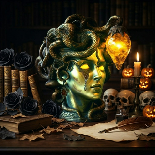 SerpentGlow – Mystical Snake Table Lamp