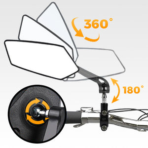 SafeRide – Adjustable Rearview Mirror for Bikes