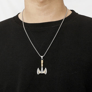 AxeValor – Elegant Norse Axe Necklace