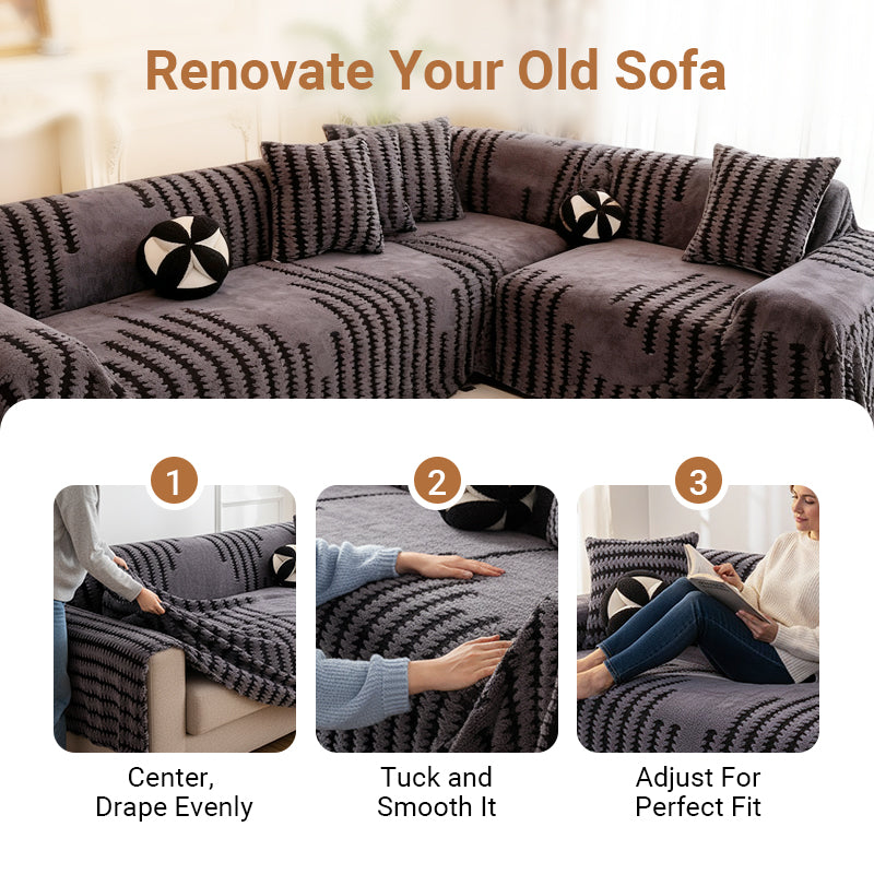 VeloraHome – Plush Sofa Cover