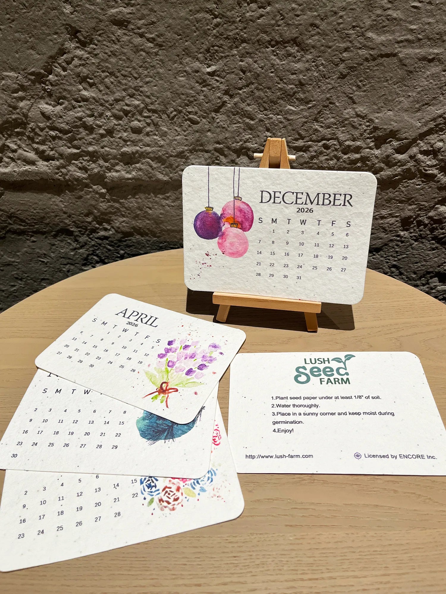 Eco-Friendly Plantable - Love Seed Calendar 2026