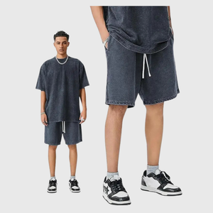 RetroFlex – Vintage Washed Athletic Sweat Shorts