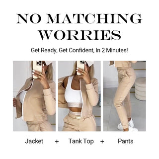 MIRA - All-Day 3-Piece Casual Tracksuit Set