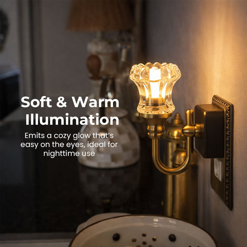 AntiqueLume – Classic Wall Sconce Night Light