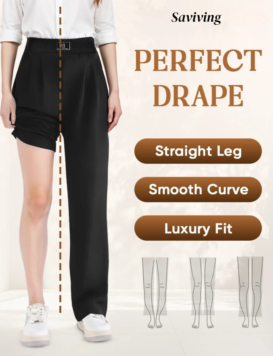 FlexAura – High Waist Pull On Stretch Fit Pants