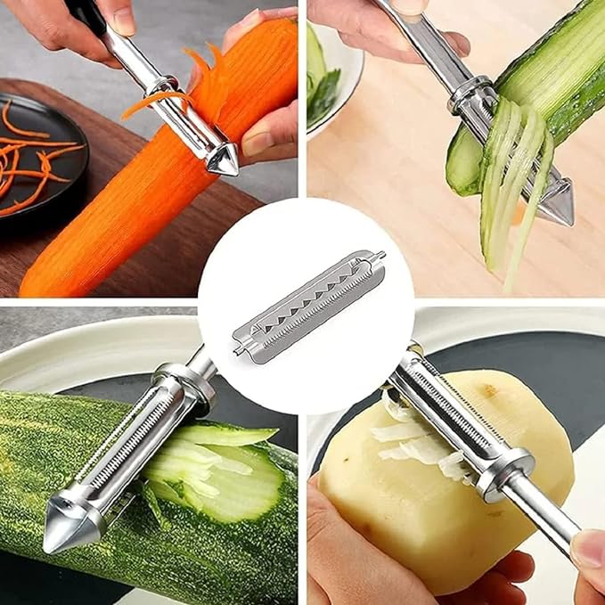 PeelMate – Dual-Blade Vegetable Peeler & Julienne Cutter