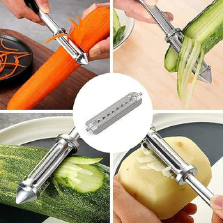 PeelMate – Dual-Blade Vegetable Peeler & Julienne Cutter