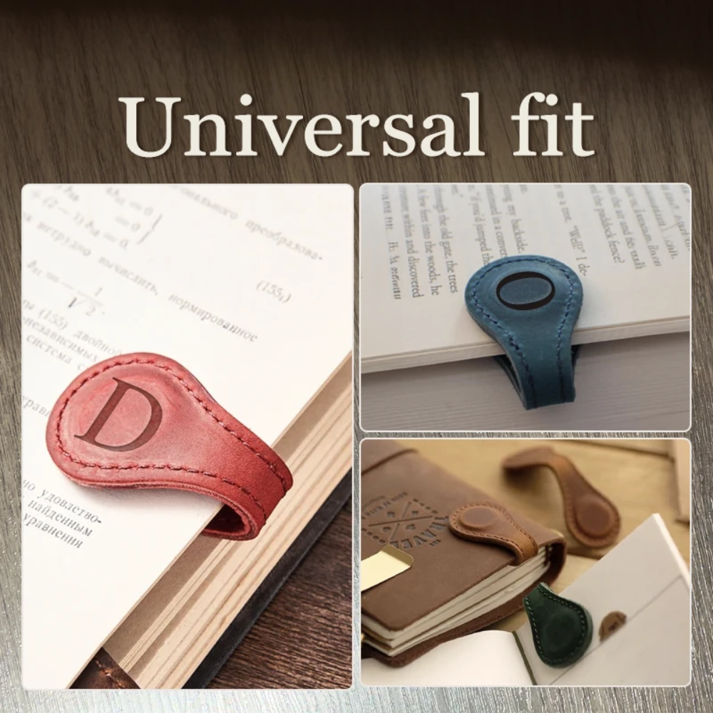 MagniMark -  Multifunctional Magnetic Leather Bookmark