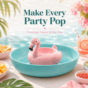 FloatNest – Flamingo Chip & Dip Platter