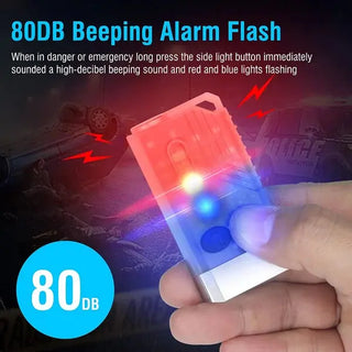 EDC Flashlight with Red UV Blue Light -Super Bright 1000LM marnetic