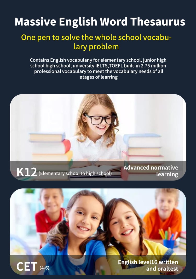 112 Languages Translation Scanning Reading Pen marnetic