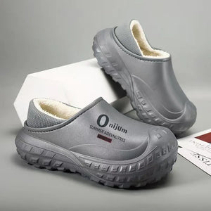 Men’s Plush Indoor Outdoor Winter Slippers