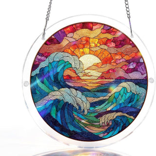 EmeraldFlame –  Acrylic 80 Pcs Suncatcher Puzzle