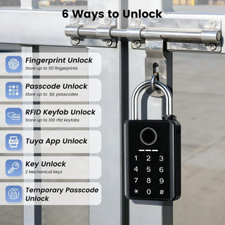 GateShield – Premium Fingerprint Security Gate Lock
