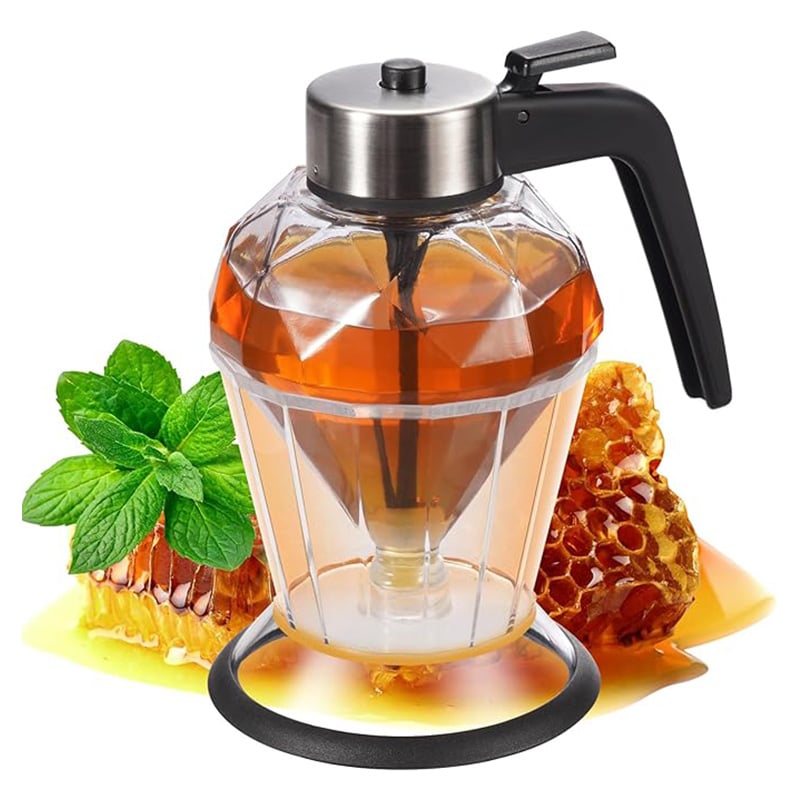 DripFreeGold – Glass Honey Dispenser