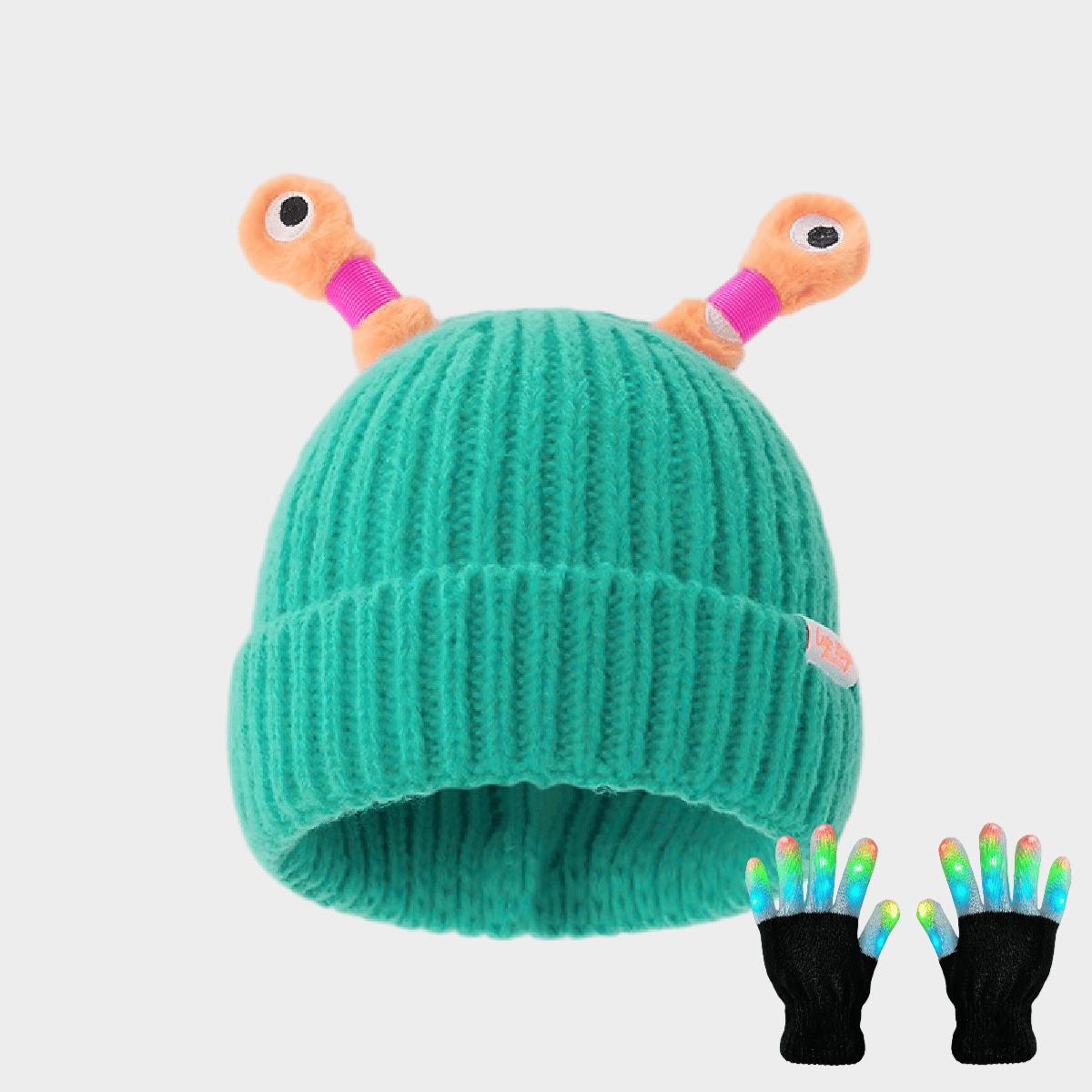 GlowChums Cozy Monster Knit Hat marnetic