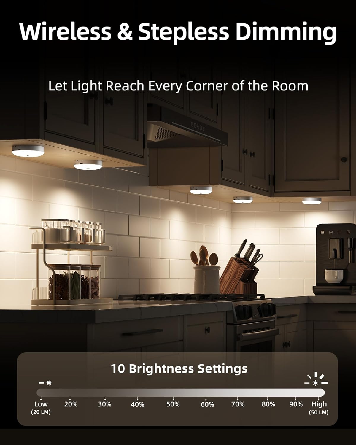 FlexiLight - Adjustable White & Color LED Pucks