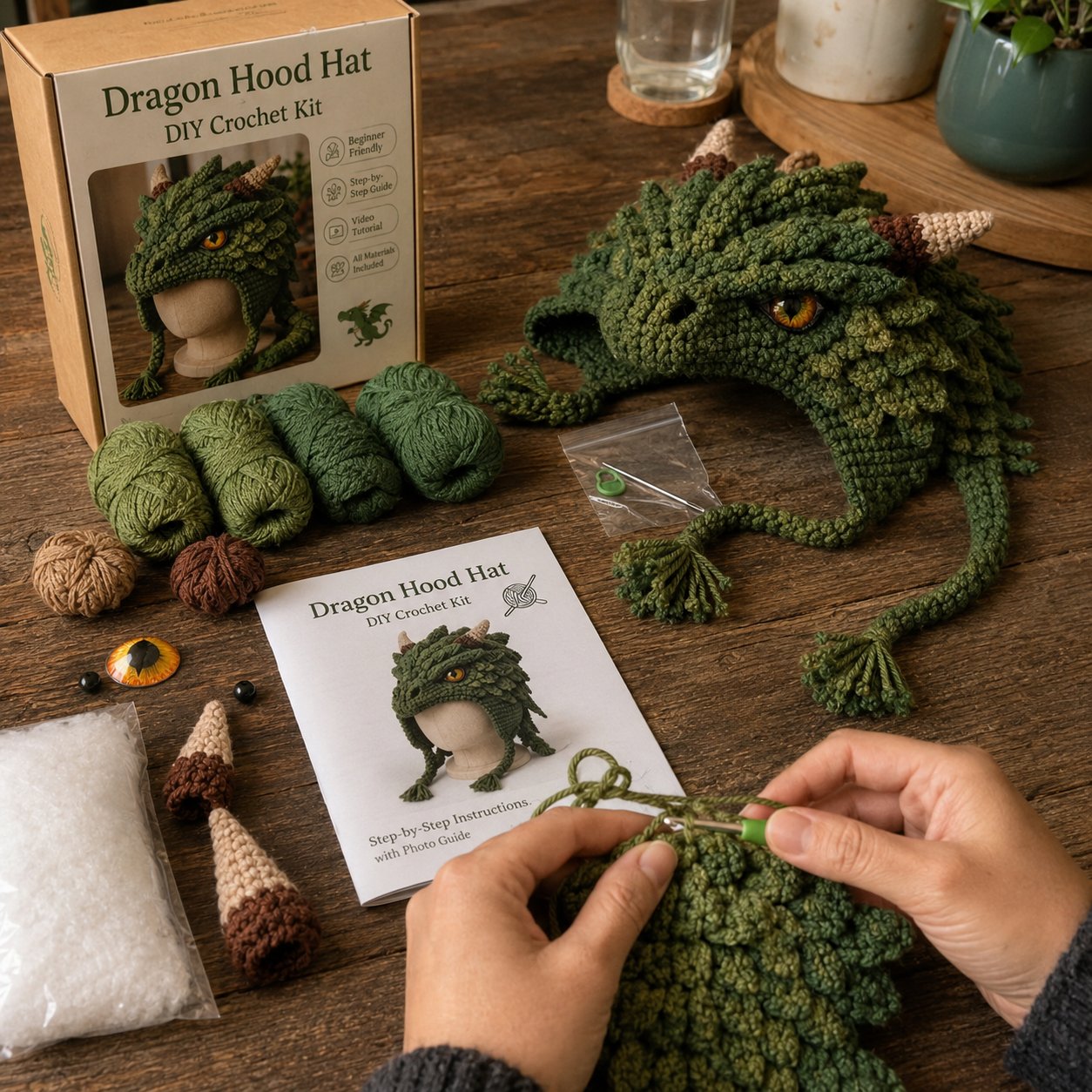 MystiKnit – Fantasy Hood Hat Crochet Kit